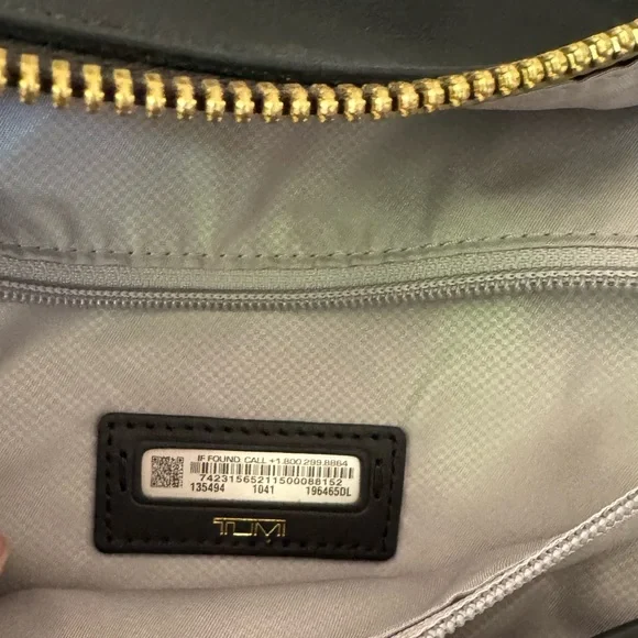 Tumi Black Leather Backpack - Picture 3 of 10